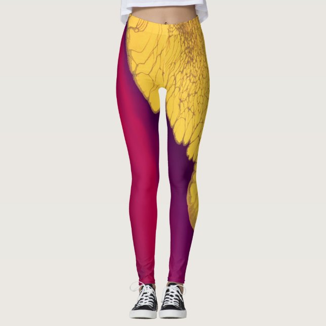 Leggings Abstracto Brasa Dorada (Anverso)
