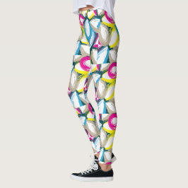 Leggings Abstracto de color acuático