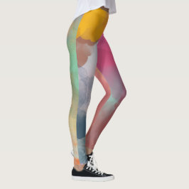 Leggings Abstracto de tono jewel Bella Artes acuarela