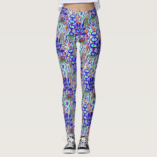 LEGGINGS ABSTRACTO FLORAL ESTILIZADO (Anverso)