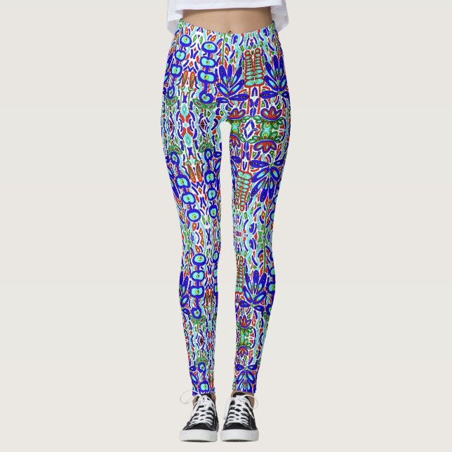 LEGGINGS ABSTRACTO FLORAL ESTILIZADO 2 (Anverso)