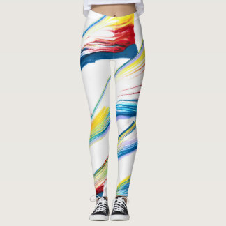 Leggings abstractos a rayas salvajes 3 para acompa