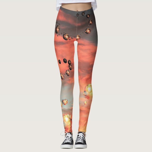 Leggings Abundan los planetas (Anverso)