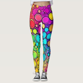 Leggings Abundancia de la burbuja del arcoiris