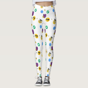 Leggings Académico, horror, fantasmas lindas emojis sobre b