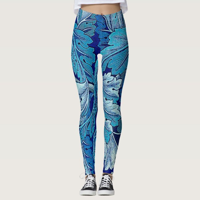 Leggings Acanthus Blue, William Morris (Anverso)