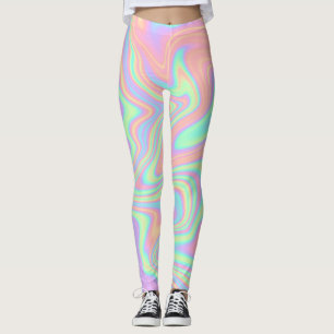 Leggings Aceite tricolor multicolor iridiscente holográfico