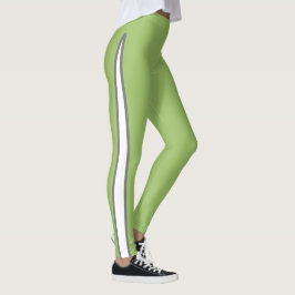 Leggings Acentuado por el diseñador aguacate verde