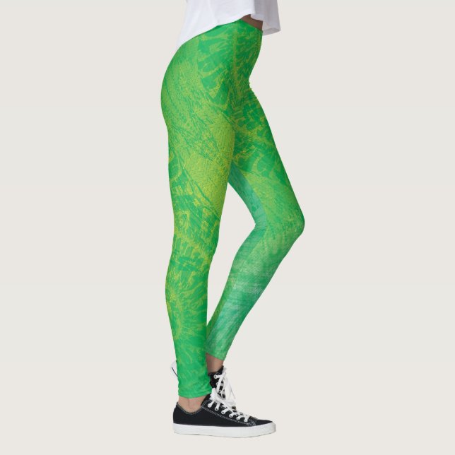 Leggings Aceptación | Medallones de Boho azul verde amarill (Derecha)