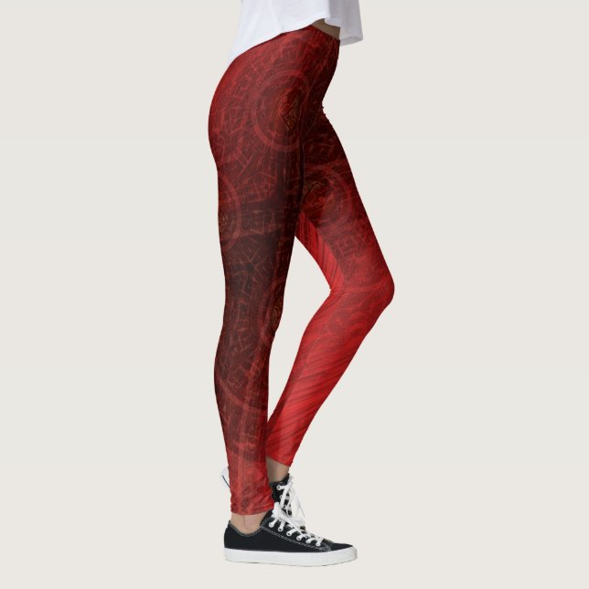 Leggings Aceptación | Medallones de Meditación Roja (Derecha)