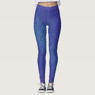 Leggings Aceptación   Patrón Shibori Violeta Azul Índigo