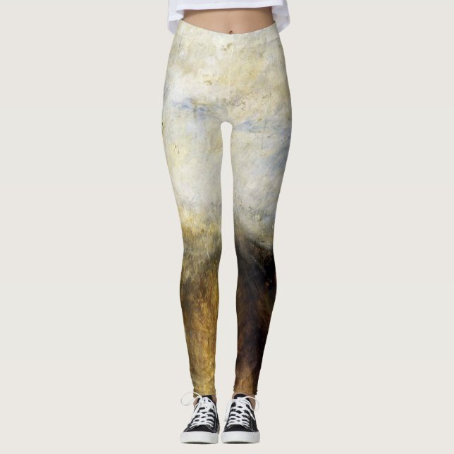 Leggings Acero De Lluvia Y Velocidad De JMW Turner (Anverso)