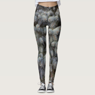 Leggings Acero, gris, verde y azul de abeto elegante