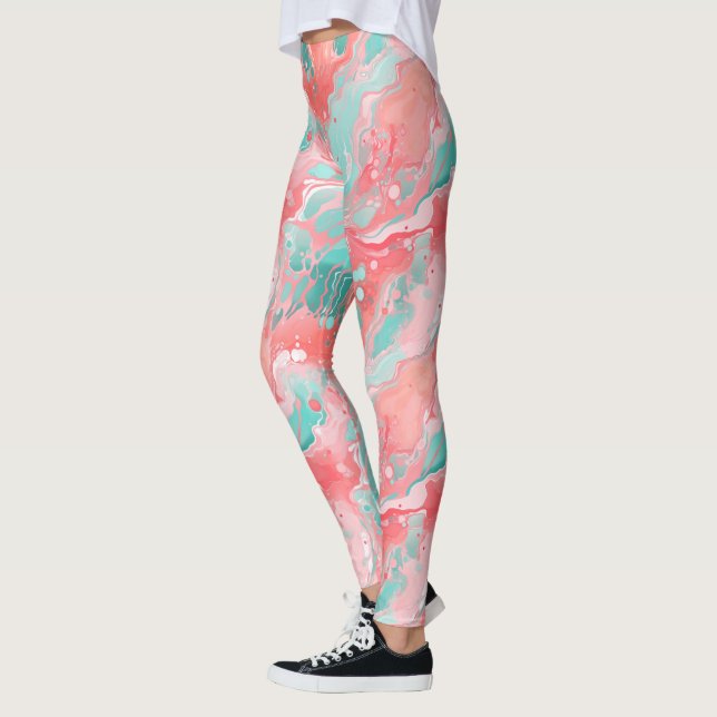Leggings Acrílico de menta de coral (Izquierda)