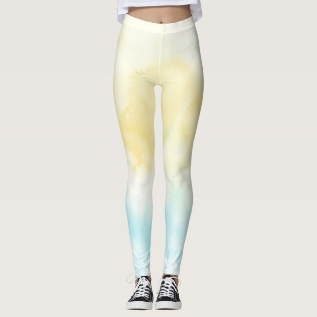 Leggings Acuarela Amarilla (Anverso)