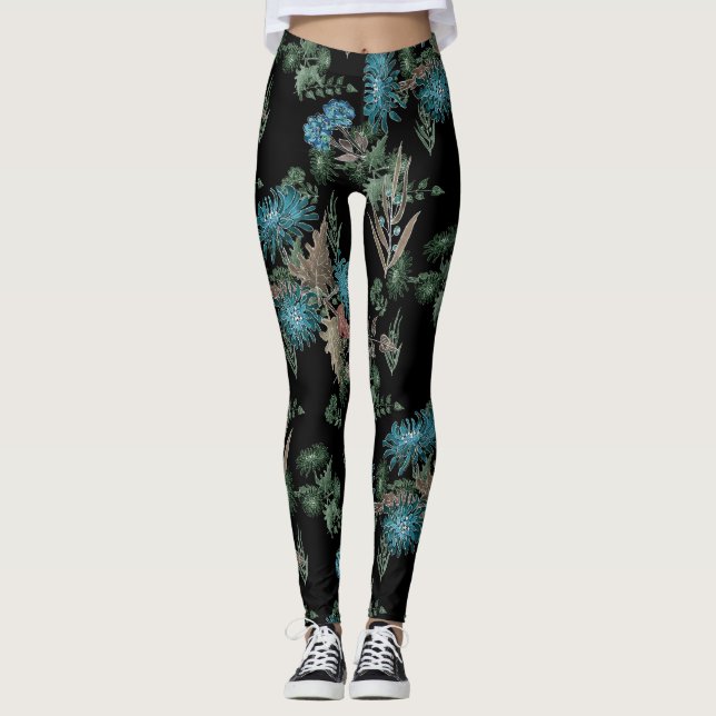 Leggings Acuarela , crisantemo (Anverso)