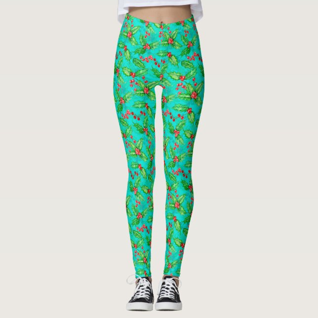 Leggings acuarela de arándano (Anverso)