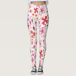Leggings Acuarela de flores silvestres