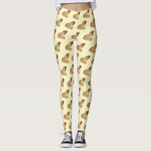 Leggings Acuarela de rana de madera