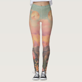 Leggings Acuarela de Rosa del Desierto