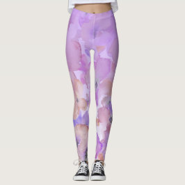 Leggings Acuarela femenina suavemente floral Ombre del *~*
