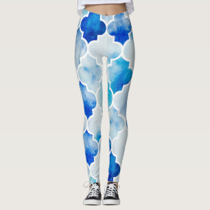 Leggings Acuarela marroquí: Mano sin costura