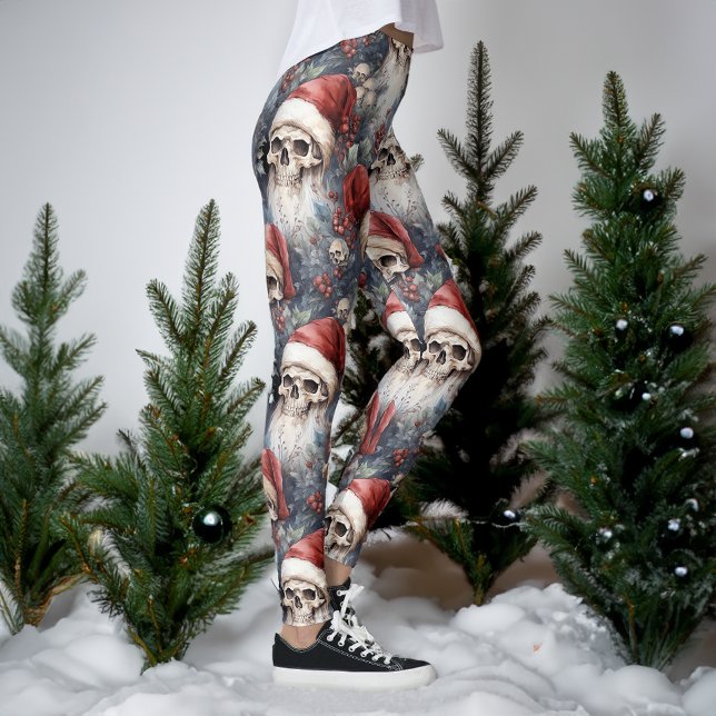 Leggings Acuarela Navidades góticos se desmorona en Santa H (Subido por el creador)