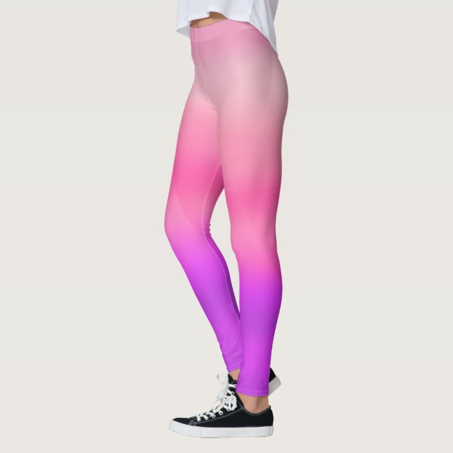 Leggings Acuarela rosa caliente moderno (Izquierda)