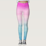 Leggings Acuarela rosa y azul naranja<br><div class="desc">La única y giratoria acuarela es de color rosa y azul. ¡Perfecto para el verano!</div>
