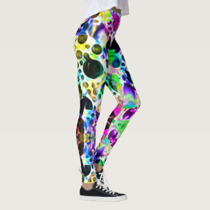Leggings Acuarela rústica con agujeros y recortes