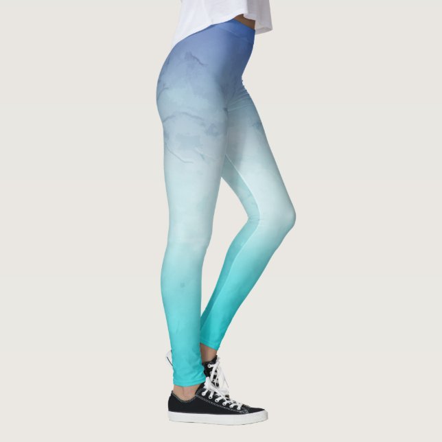 Leggings Acuarela Teal (Derecha)