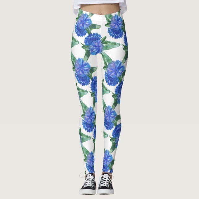 Leggings acuarelas de acianos (Anverso)