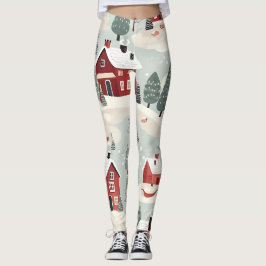 Leggings AD 002 - patrón digital de Navidad