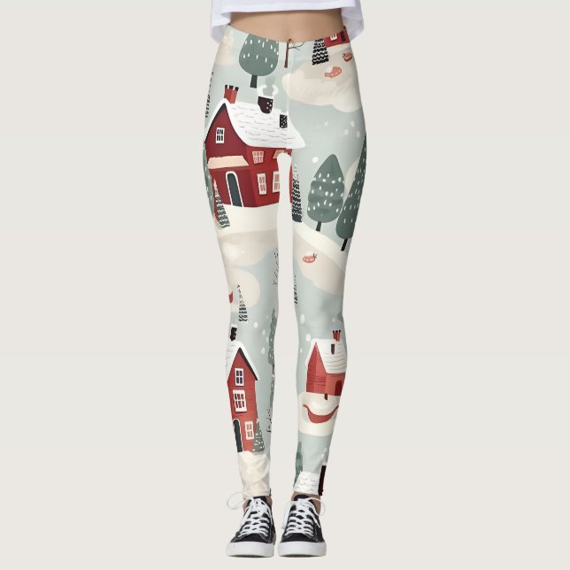 Leggings AD 002 - Patrón digital de Navidades (Anverso)