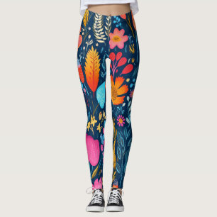 Leggings AD 010 - Patrón digital floral