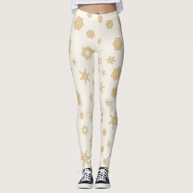 Leggings AD 010 - Patrón gráfico digital de Navidad (Anverso)