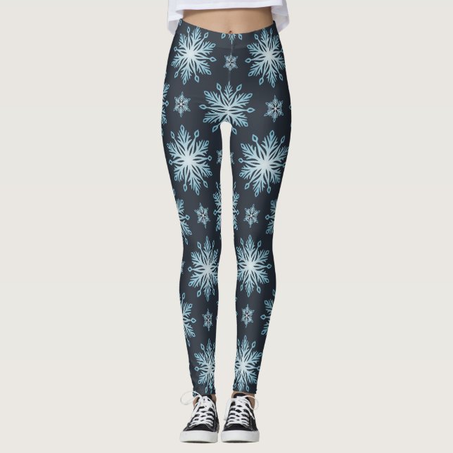 Leggings AD 013 - Patrón gráfico digital de Navidad (Anverso)