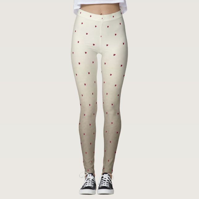 Leggings Adorable Cute, Ladybug Rojo, Luminoso (Anverso)