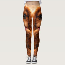 Leggings Adorable Ruby Cavalier Spaniel
