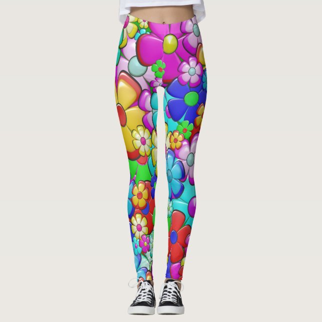 Leggings Adorables Flores hippie bohemias (Anverso)