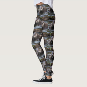 Leggings **"Adrift in Love: Mummy and Baby Otter"**