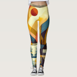 Leggings Adstract sunset