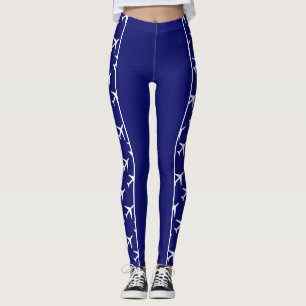 Leggings Aeródromos de Aviación de Aviación de Avión Blanco