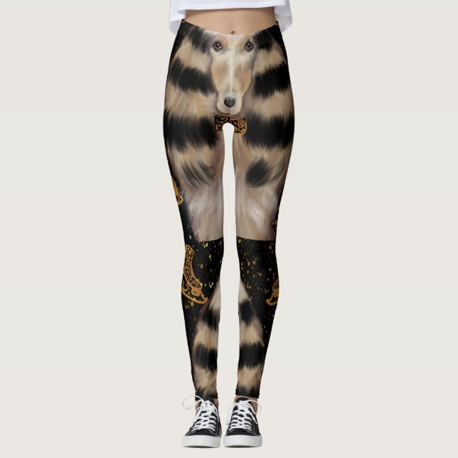 LEGGINGS AFGHAN HOUND ORO  (Anverso)