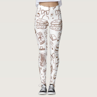 Leggings Aficionado de la lectura patrón | Libros lindos, l