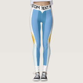 Leggings Aficionado Personalizado de Fútbol de Argentina