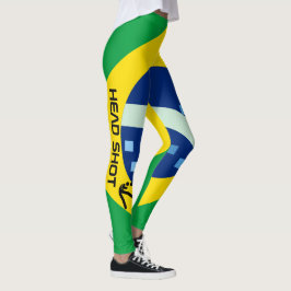 Leggings Aficionado Personalizado del Fútbol Brasileño