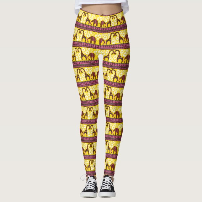 Leggings African Love - Power yoga Ir (Anverso)