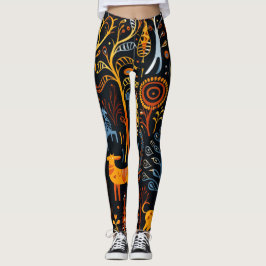 Leggings Afrikanischem Flair