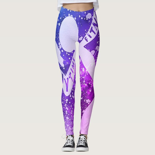 Leggings AFSantaRosa - pesa de gimnasia de la salpicadura (Anverso)